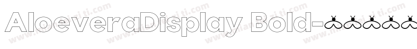 AloeveraDisplay Bold字体转换